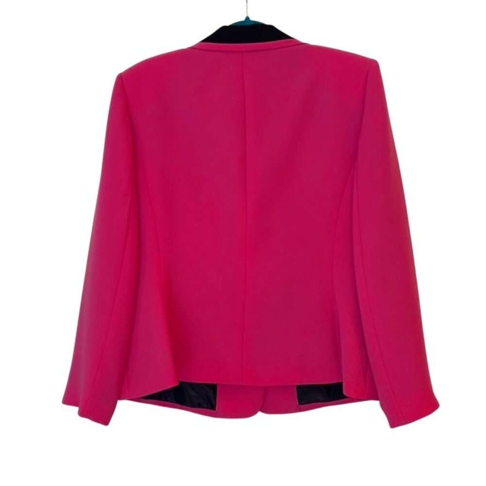 Kasper women's blazer hot pink and black size 16 P - Picture 2 of 6